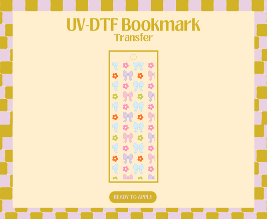 Colorful Spring Coquette UV-DTF Bookmark