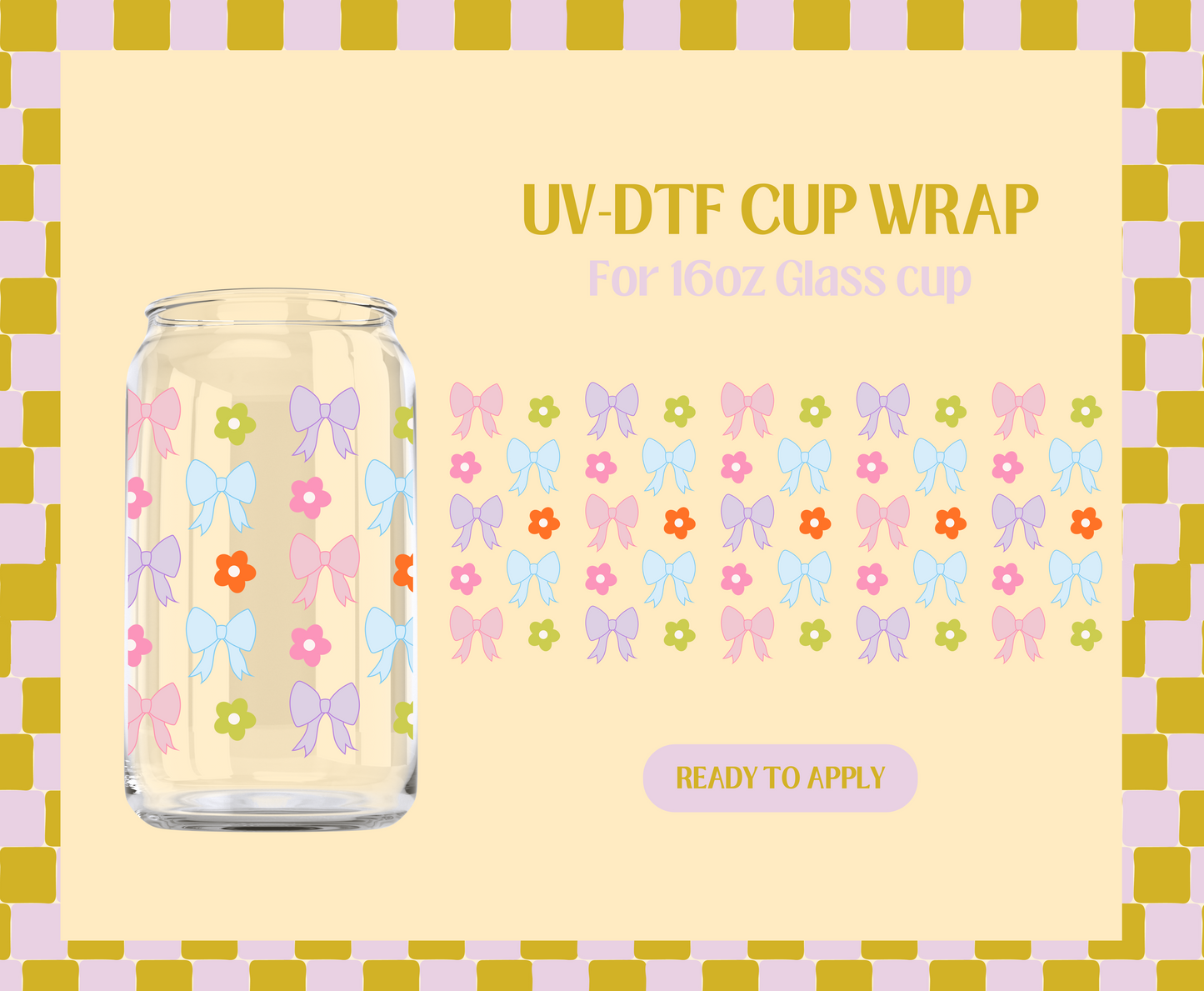 Colorful Spring Coquette UV-DTF Wrap