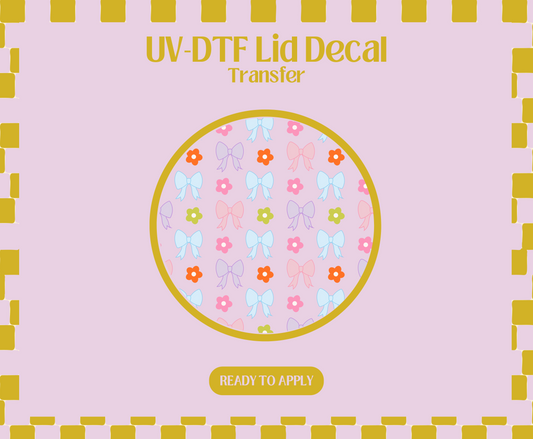 Colorful Spring Coquette UV-DTF Lid Decal