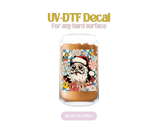 Cool and Groovy Santa UV-DTF Decal