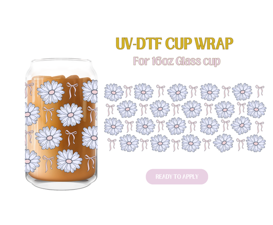 Coquette Lavender Daisies UV-DTF Wrap