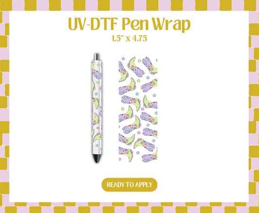 Cosmic Cowgirl UV-DTF Pen Wraps