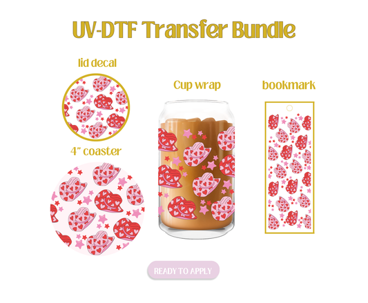 Cowgirl Heart Hats UV-DTF Transfer Bundle