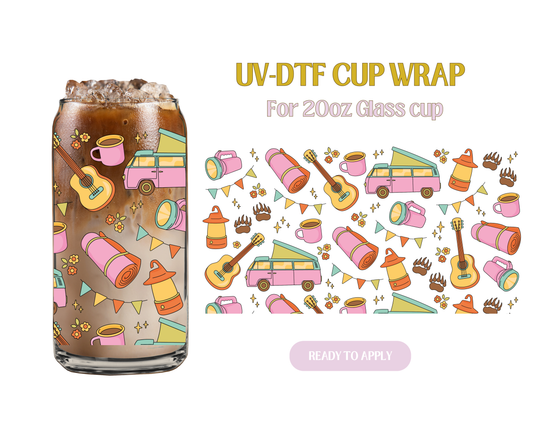 Cozy Camp 20oz UV-DTF Wrap