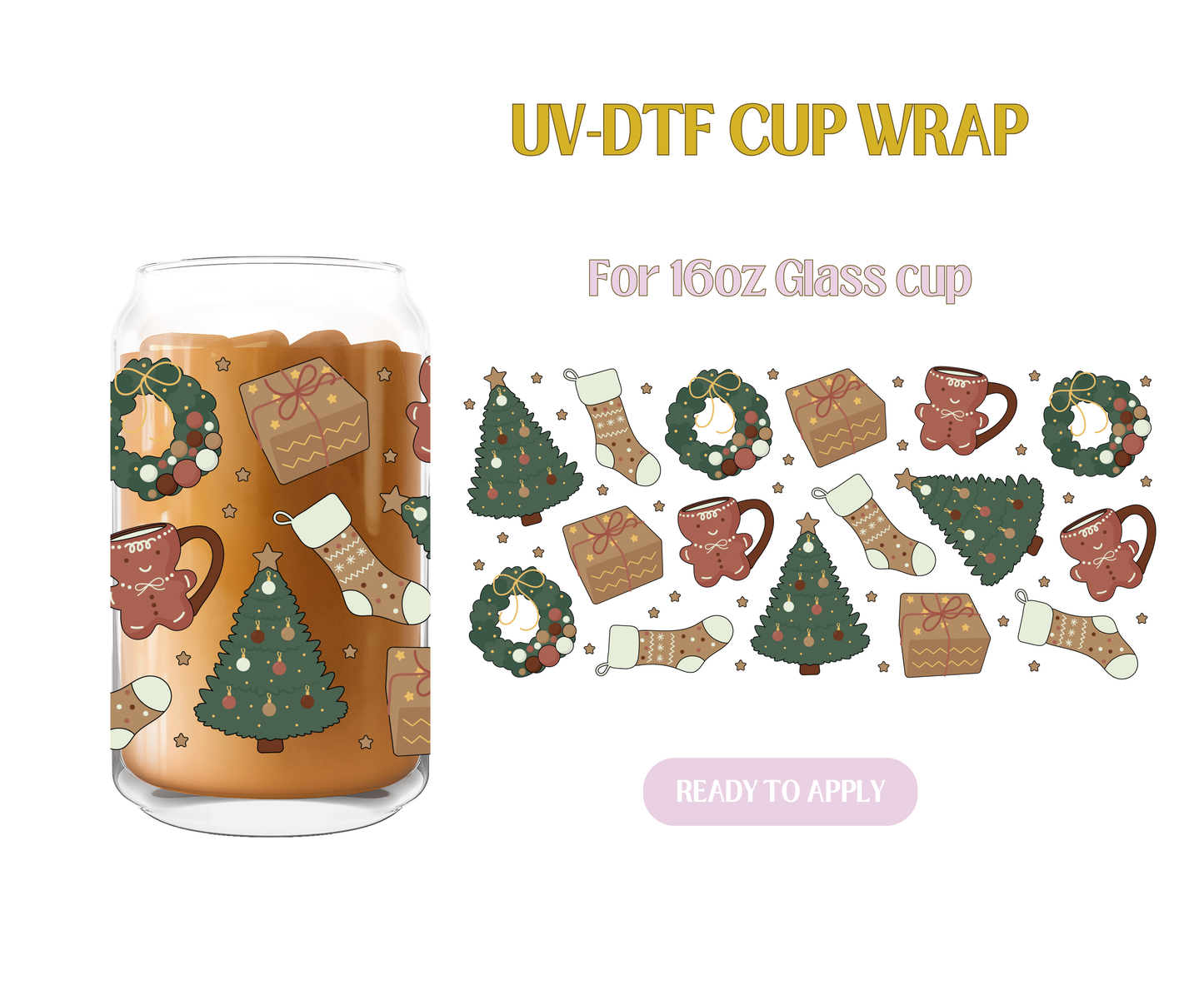 Cozy Christmas UV-DTF Wrap