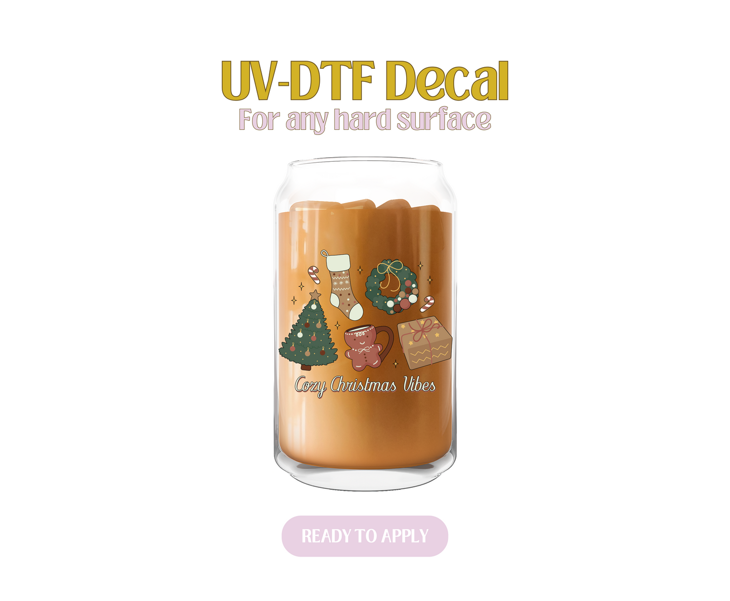 Cozy Christmas Vibes UV-DTF Decal