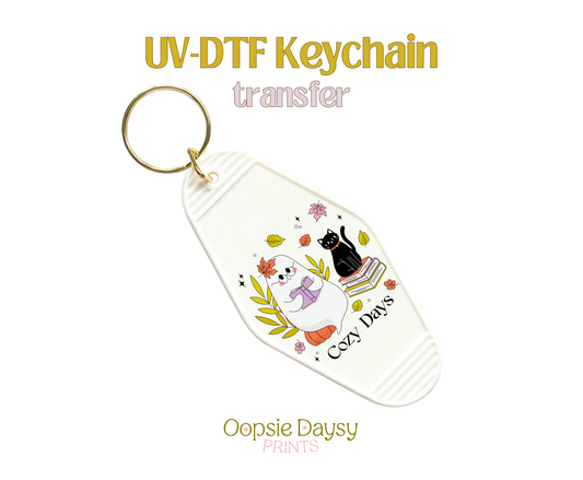 Cozy Days UV-DTF Keychain