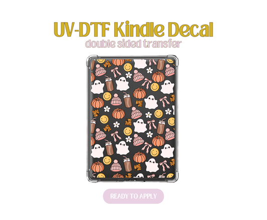 Cozy Ghost UV-DTF Kindle Decals
