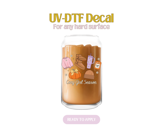 Cozy Girl Season UV-DTF Decal