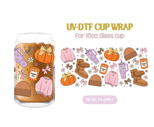 Cozy Girly Things UV-DTF Wrap