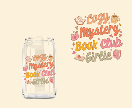 Cozy Mystery Book Club Girlie UV-DTF Decal