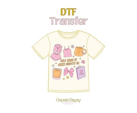 Cozy Nights In DTF Transfer