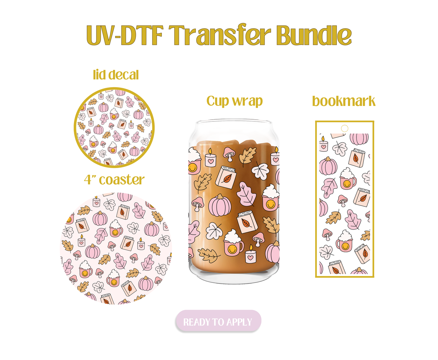Cozy Things UV-DTF Transfer Bundle