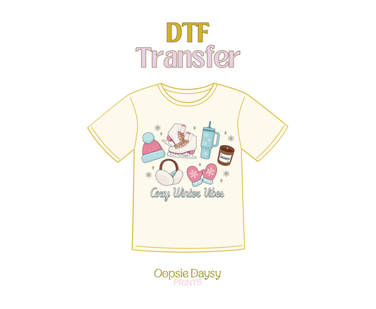 Cozy Winter Vibes DTF Transfer