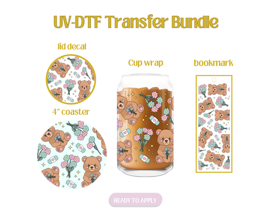 Crying Bear UV-DTF Transfer Bundle