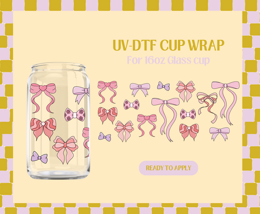 Cute girly bows UV-DTF Wrap