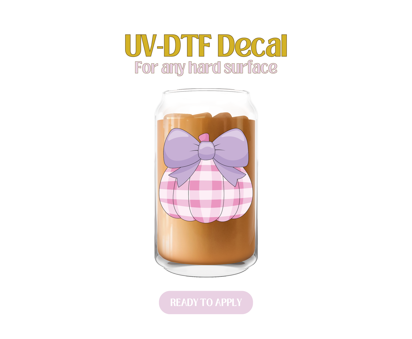 Cute Pumpkin UV-DTF Decal