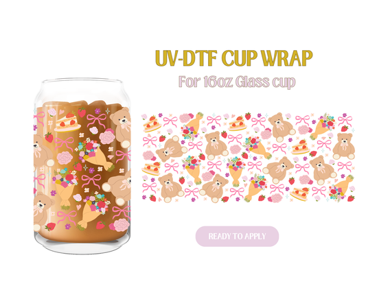 Cutie Coquette Teddy UV-DTF Wrap