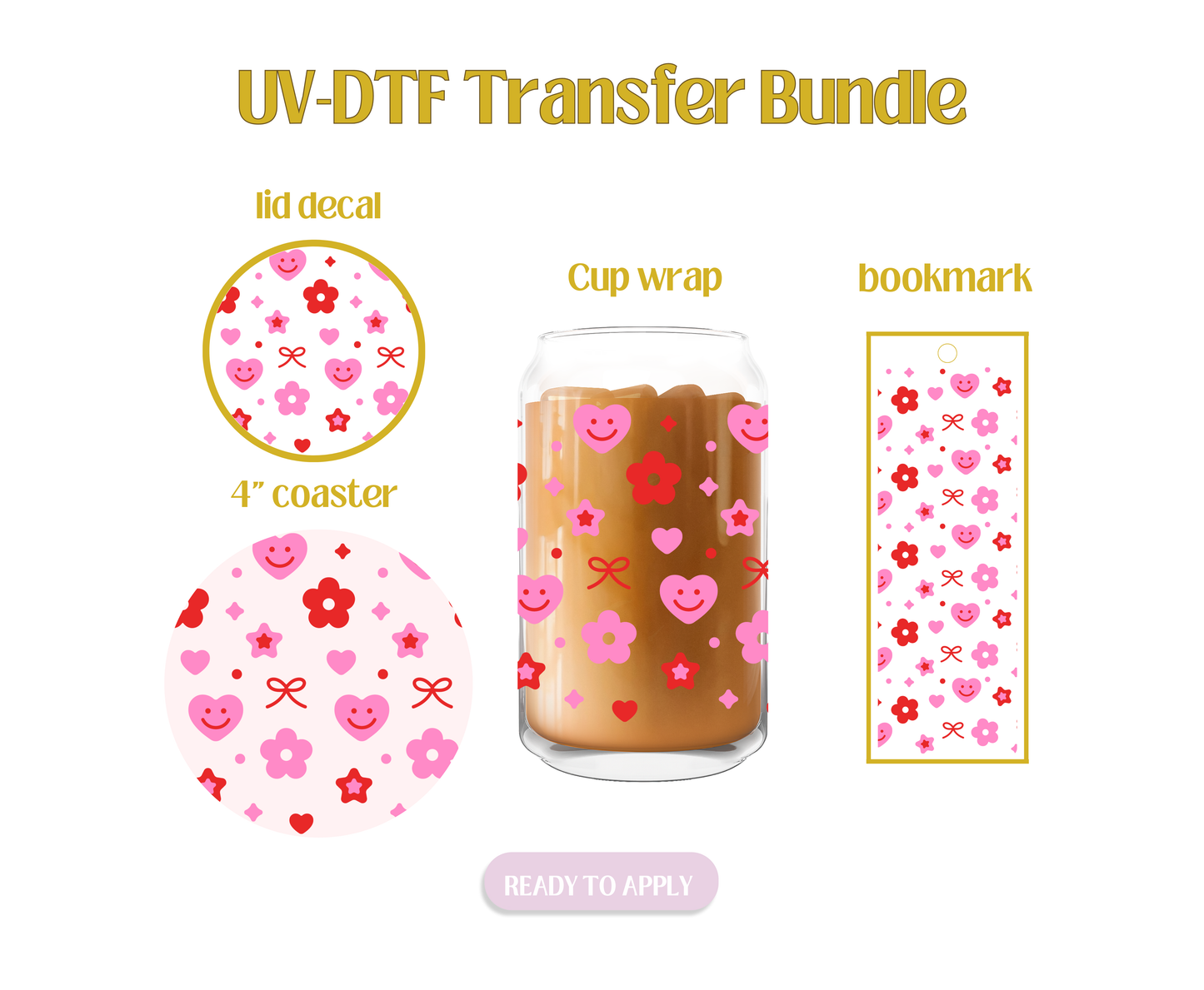 Cutie Crush UV-DTF Transfer Bundle