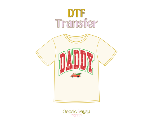 Daddy Red Xmas DTF Transfer