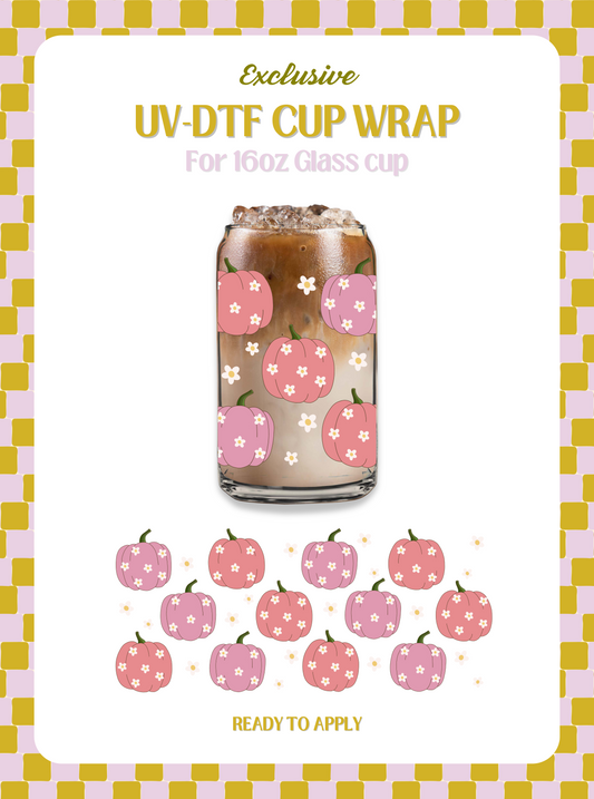 Daisies & Pumpkins UV-DTF Wrap