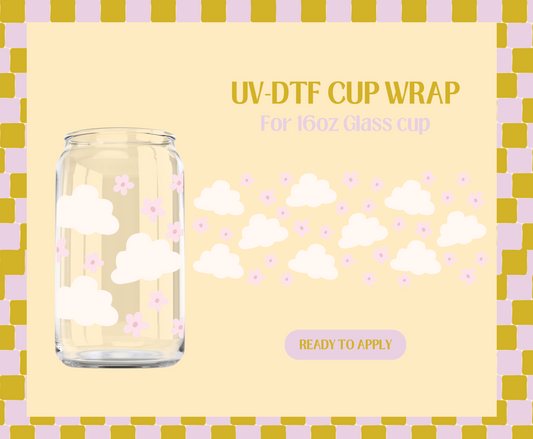 Daisies and Clouds UV-DTF Wrap