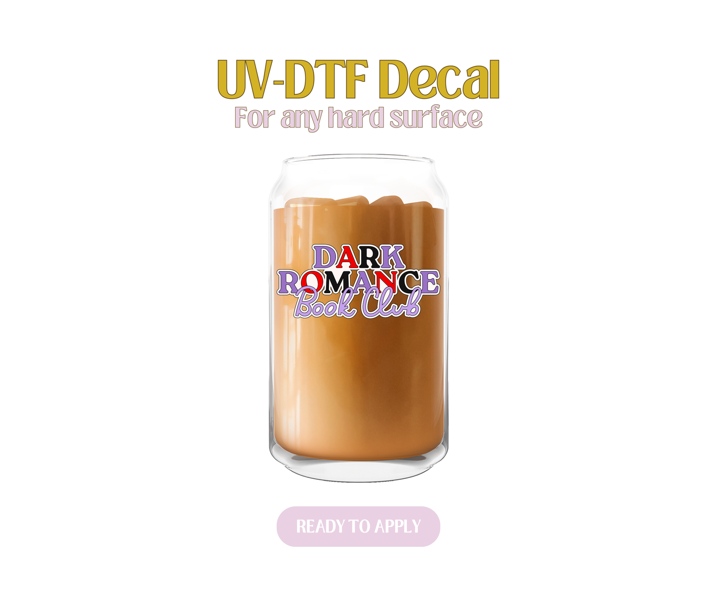 Dark Romance Book Club UV-DTF Decal