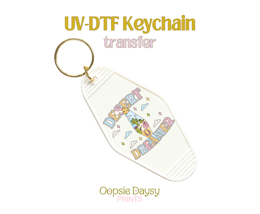 Desert Dreamer UV-DTF Keychain