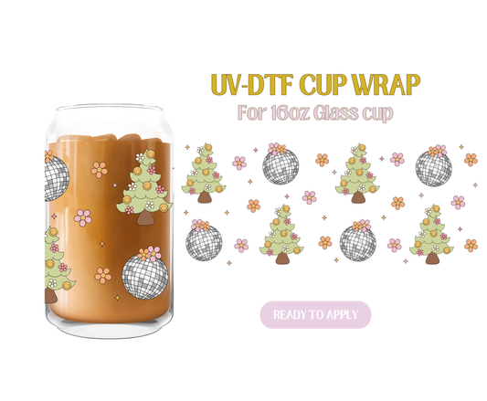 Disco Christmas UV-DTF Wrap