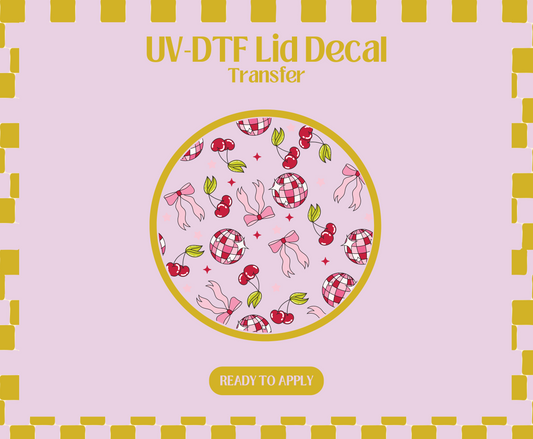 Disco Coquette UV-DTF Lid Decal
