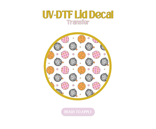 Disco Ornaments UV-DTF Lid Decal