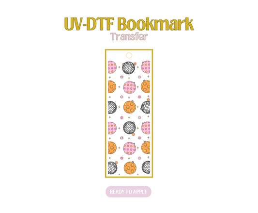 Disco Ornaments UV-DTF Bookmark