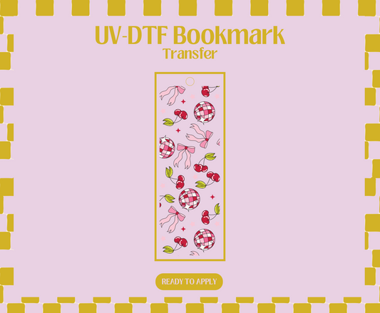 Disco Coquette UV-DTF Bookmark