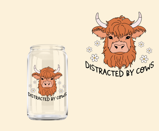 Distracted by cows UV-DTF Decal