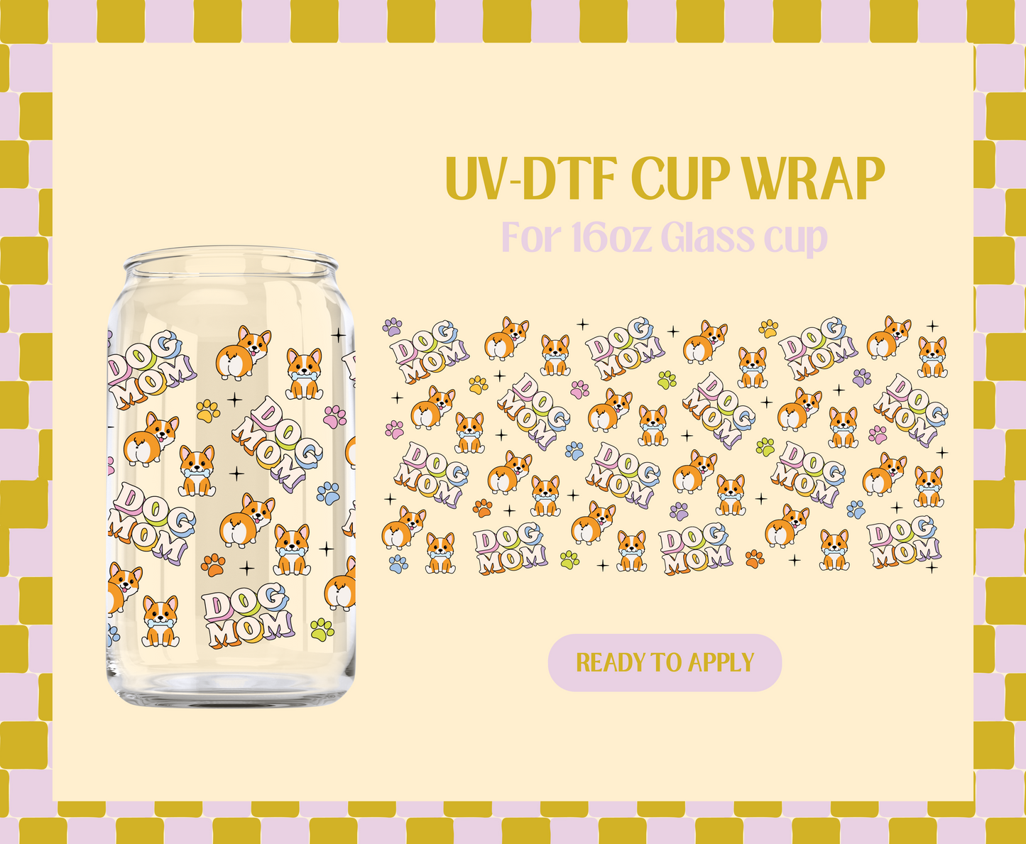 Dog Mom UV-DTF Wrap