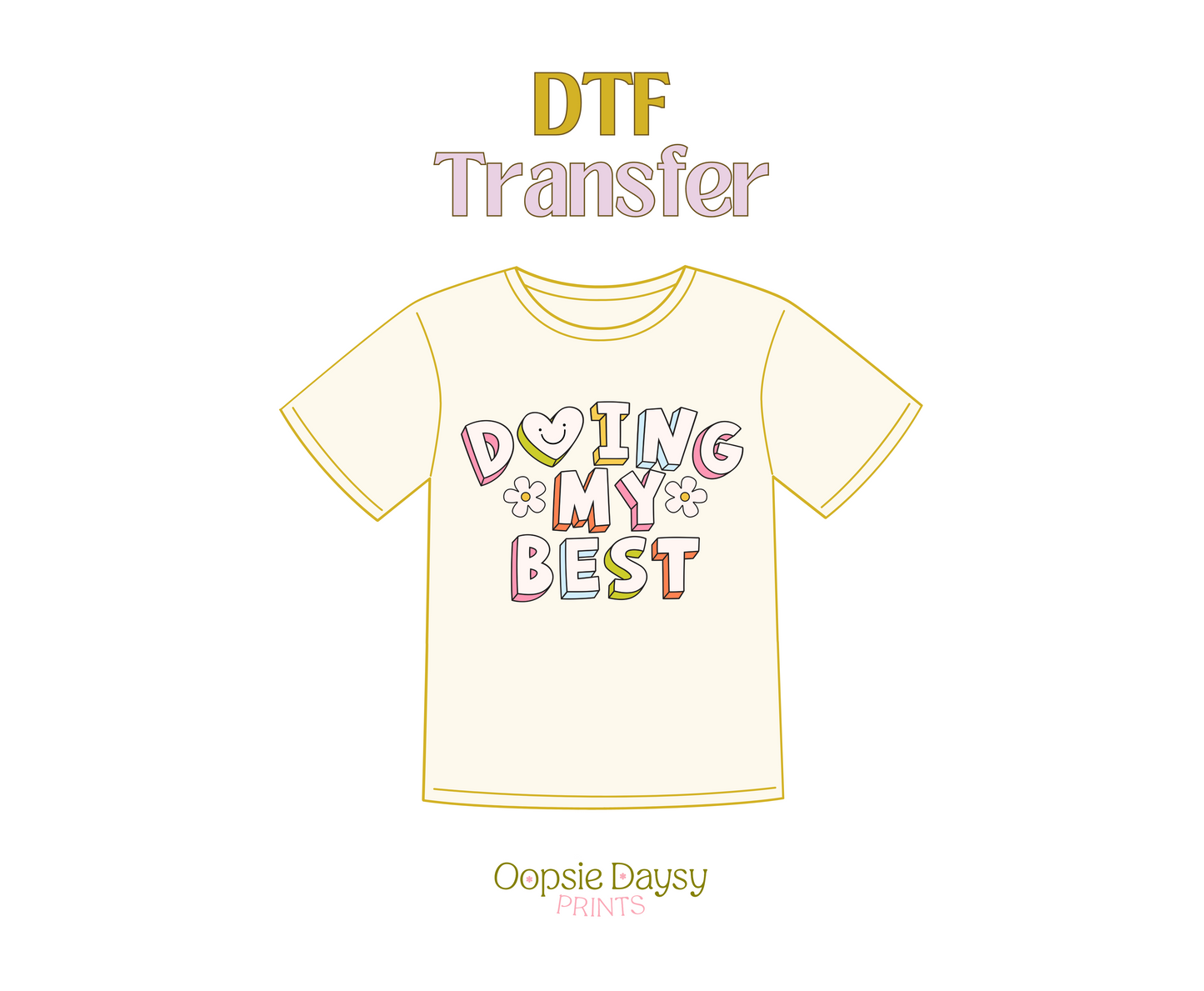 Doing my best colorful DTF Transfer