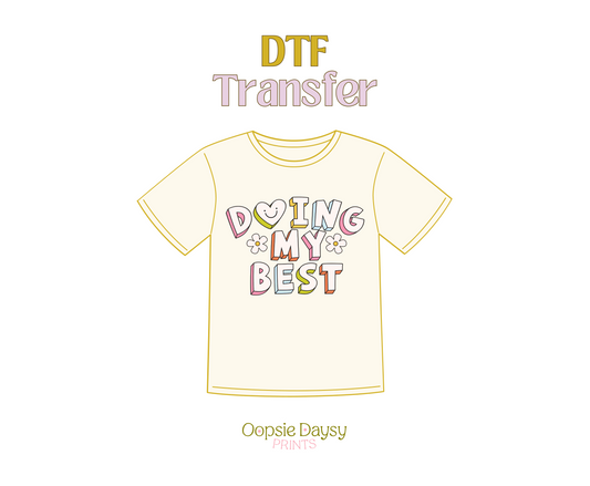 Doing my best colorful DTF Transfer