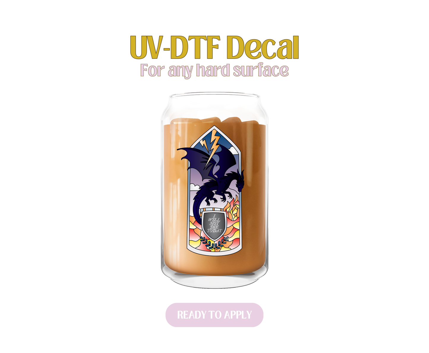 Dragon and Sheild UV-DTF Decal