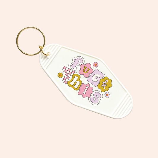 F This UV-DTF Keychain