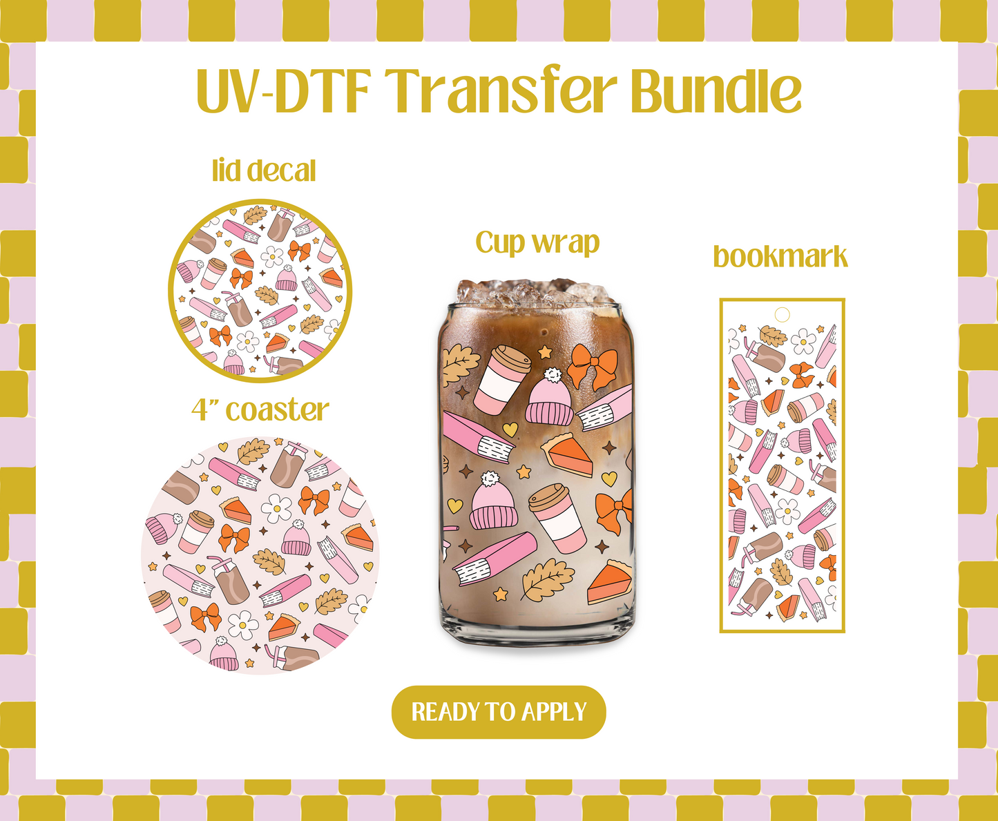 Fall Bookish UV-DTF Transfer Bundle