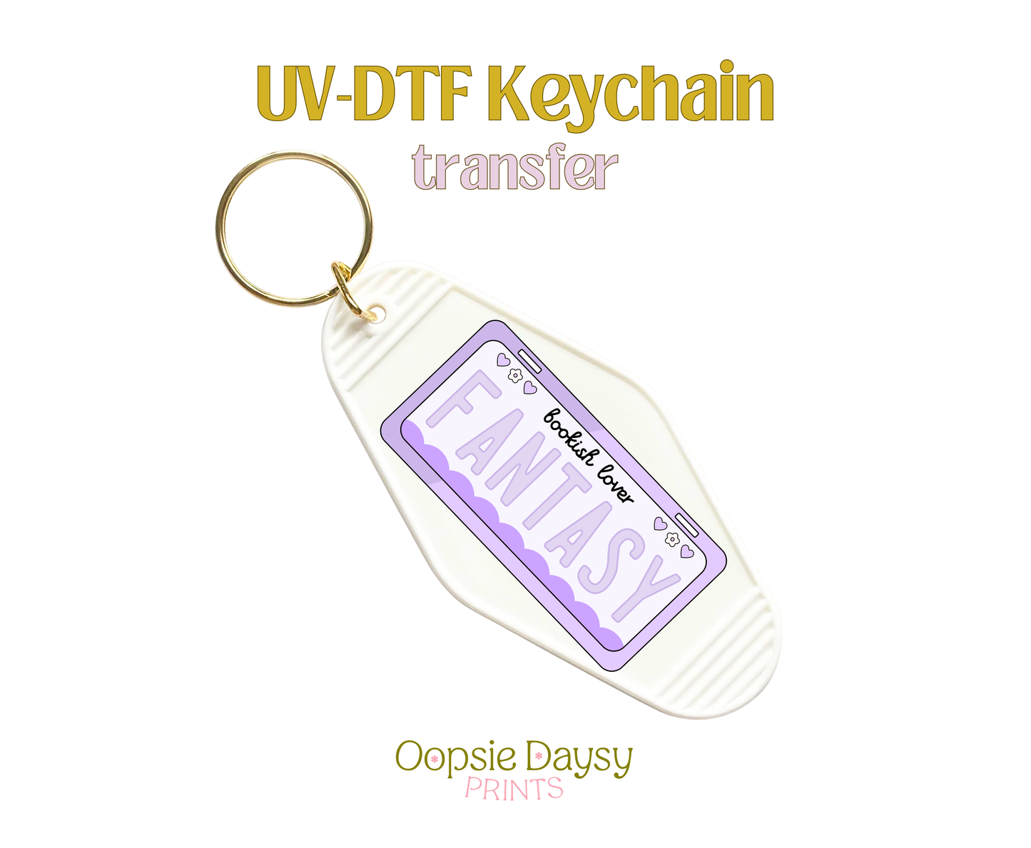 Fantasy Plate  UV-DTF Keychain