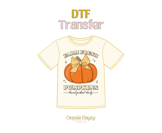 Farm Fresh Pumpkins DTF Transfer