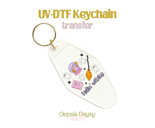 Feelin Witchy UV-DTF Keychain