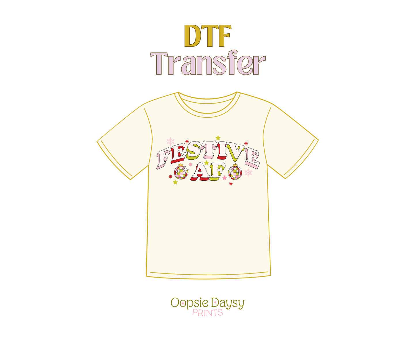 Festive AF red/green DTF Transfer