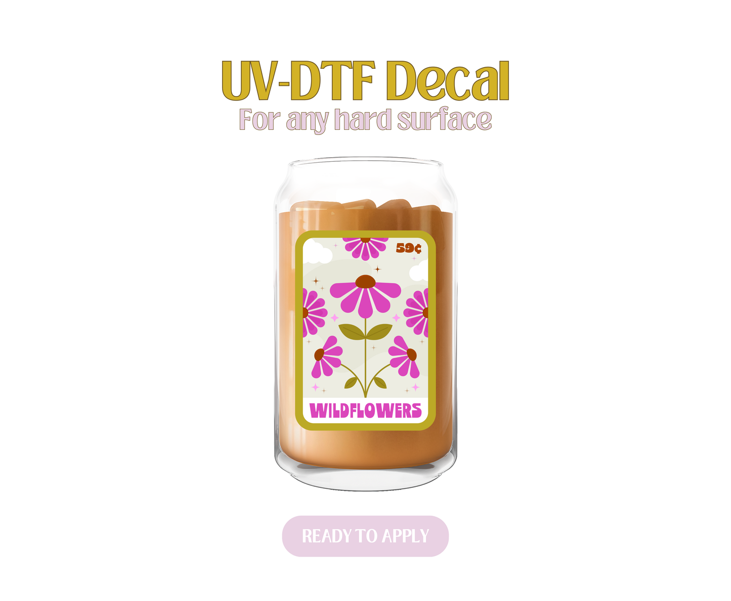 Flower Seeds Wildflowers UV-DTF Decal
