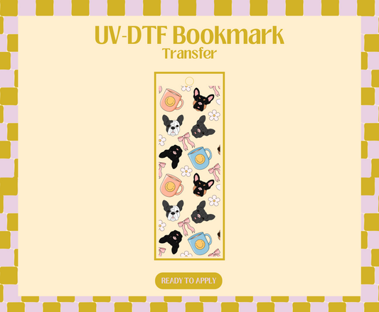 French Bulldog UV-DTF Bookmark
