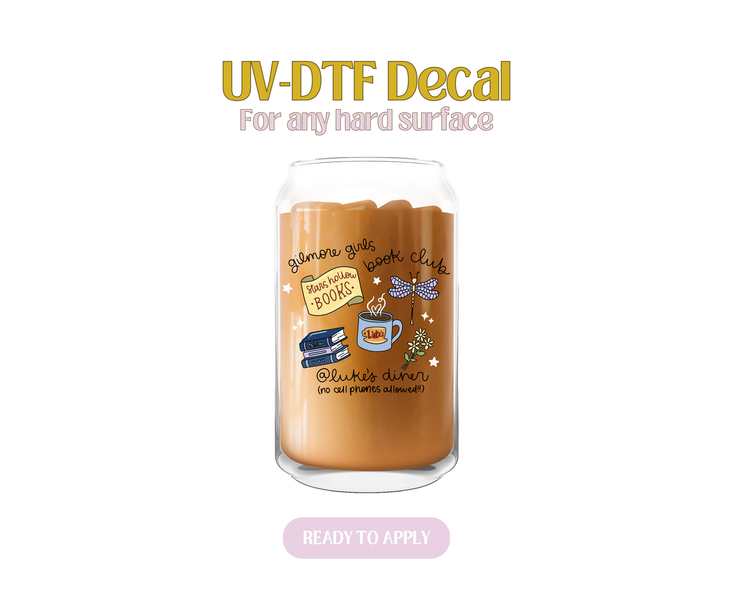 GG Book Club LD UV-DTF Decal