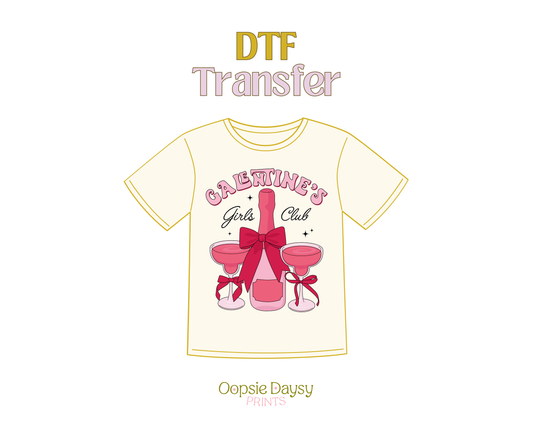 Galentine's Girls Club DTF Transfer