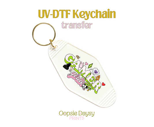 Gamer Girlie UV-DTF Keychain
