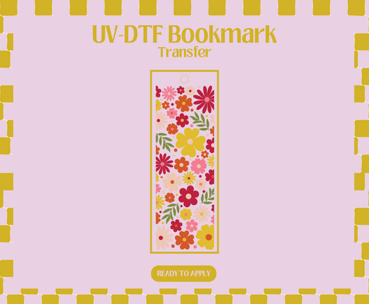 Garden Florals UV-DTF Bookmark